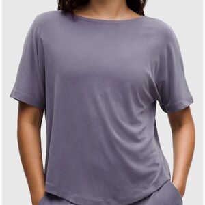 Lululemon Drapey Softstreme Boatneck Short-Sleeve Shirt - Resale size L